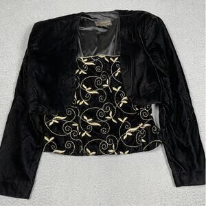 Vintage Scott McClintock Velvet Size 10 Formal Top With Size S Jacket